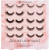 Invogue Deluxe 10 Pairs Lash Collection Set 1